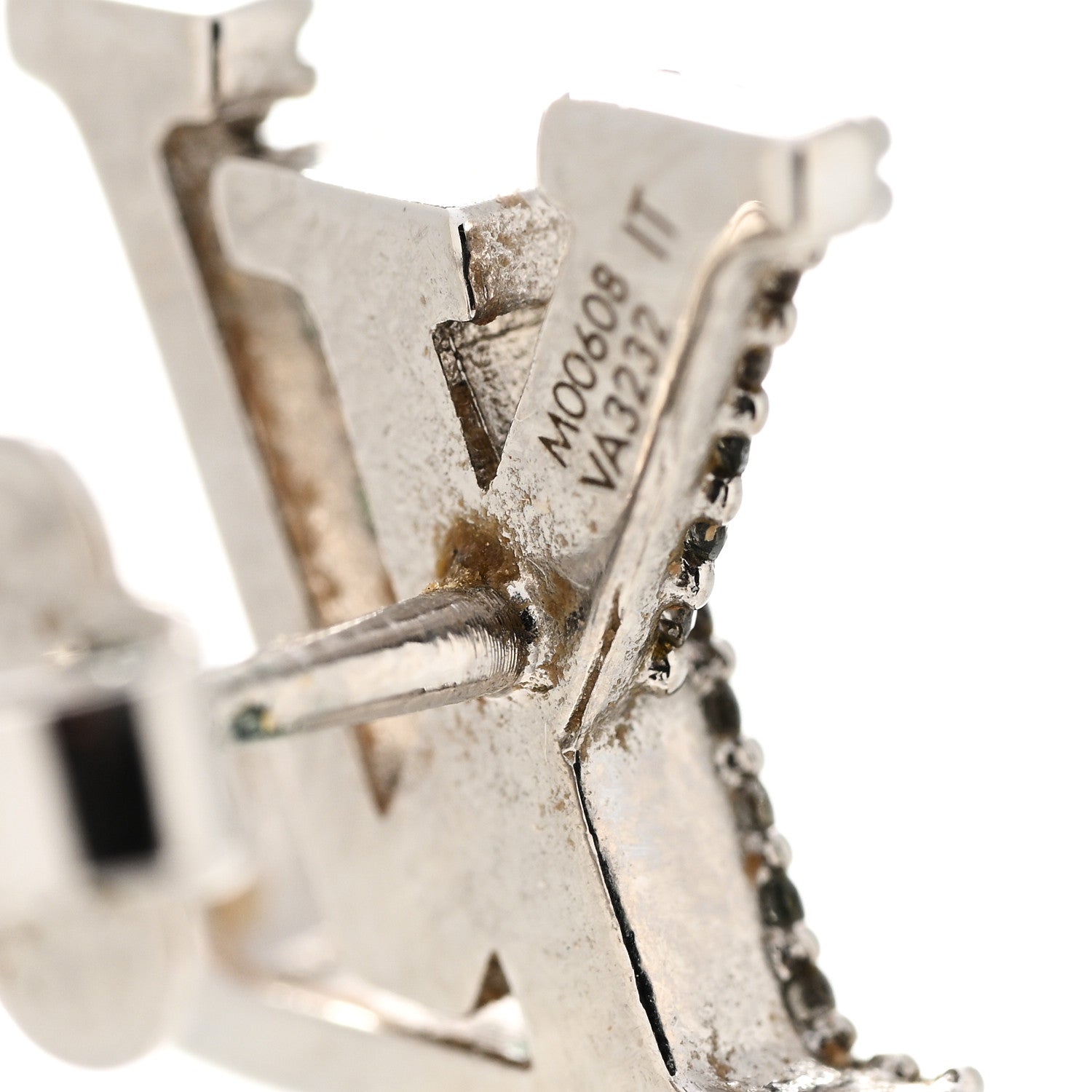 Louis Vuitton Crystal LV Iconic Earrings Silver 7 of 8