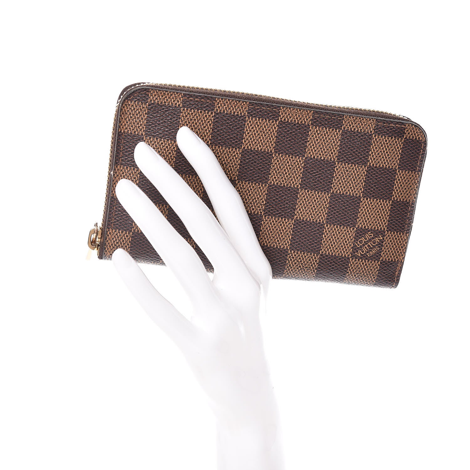 Louis Vuitton Damier Ebene Zippy Compact Wallet 2 of 11