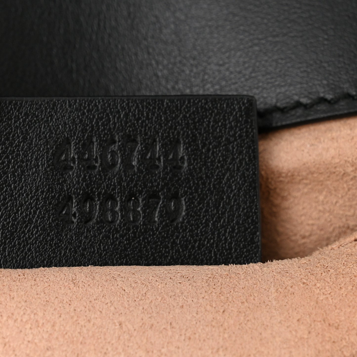 Calfskin Matelasse Mini GG Marmont Shoulder Bag Black