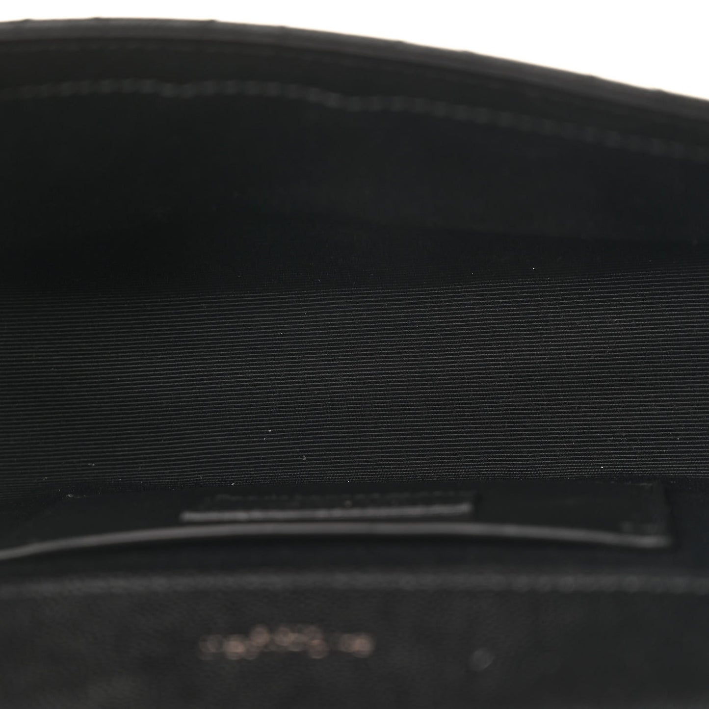 Grain De Poudre Textured Mixed Matelasse Triquilt Small Monogram Monochrome Satchel Black