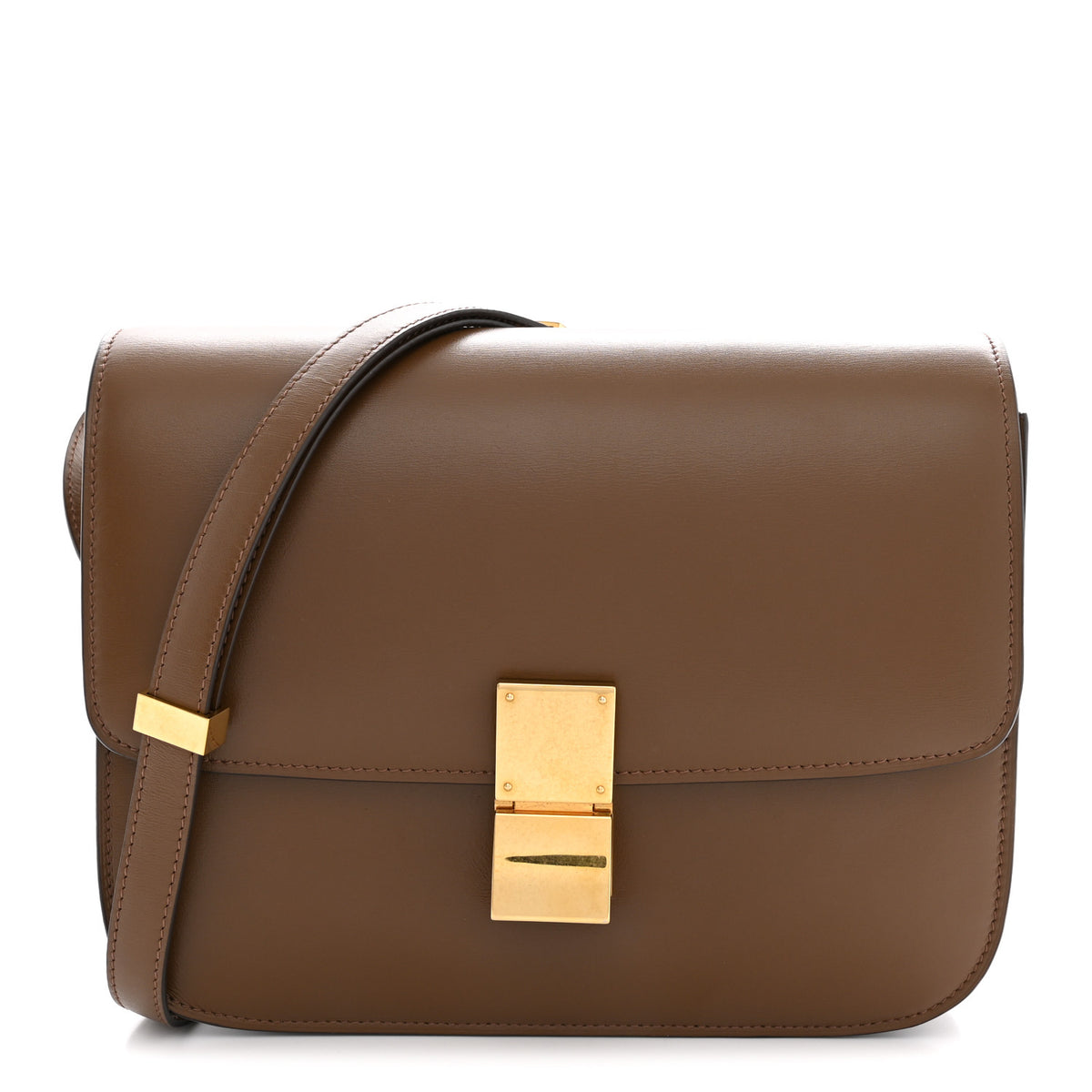 Celine Box Calfskin Medium Classic Box Flap Bag Camel 1 of 10