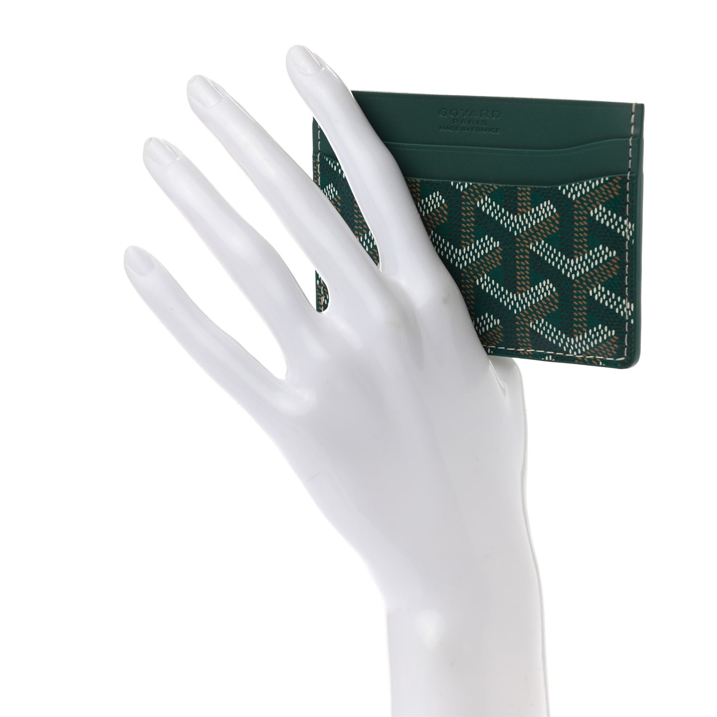 Goyardine Saint Sulpice Card Holder Green