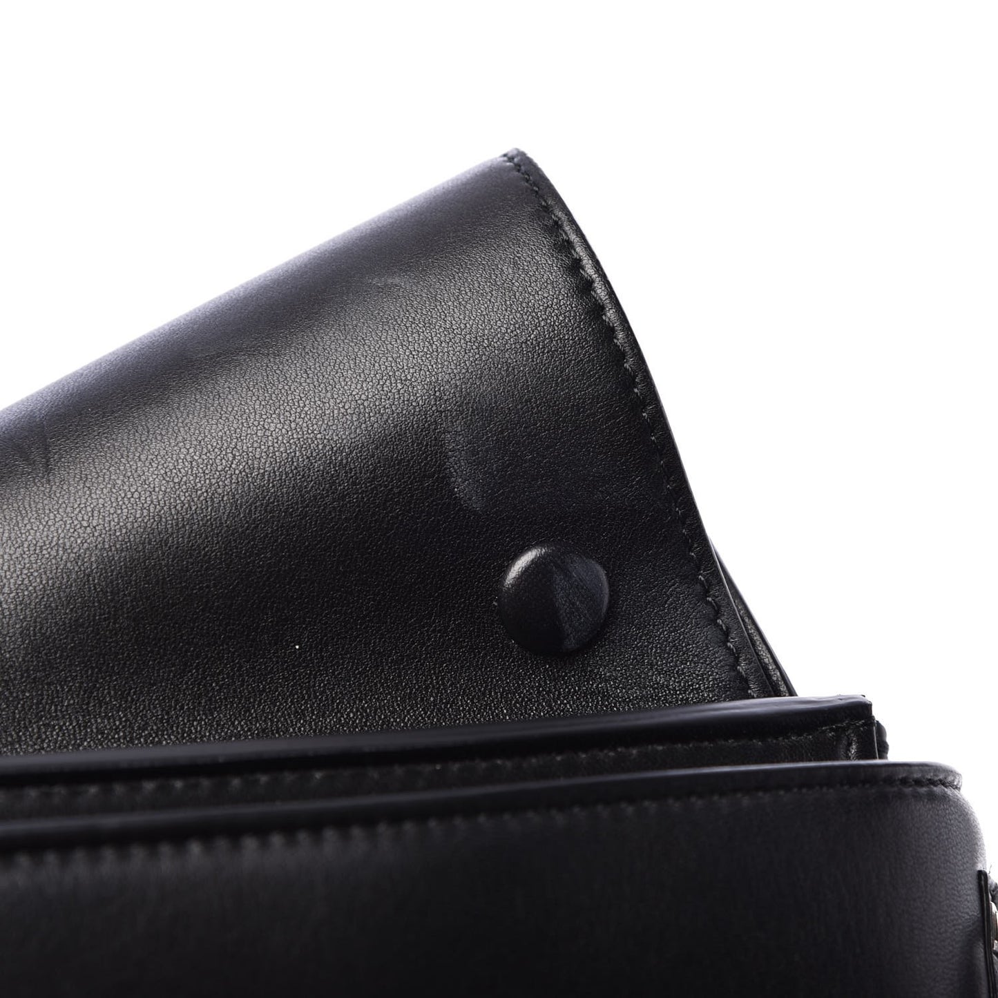 Lambskin Quilted Small Trapeze Black