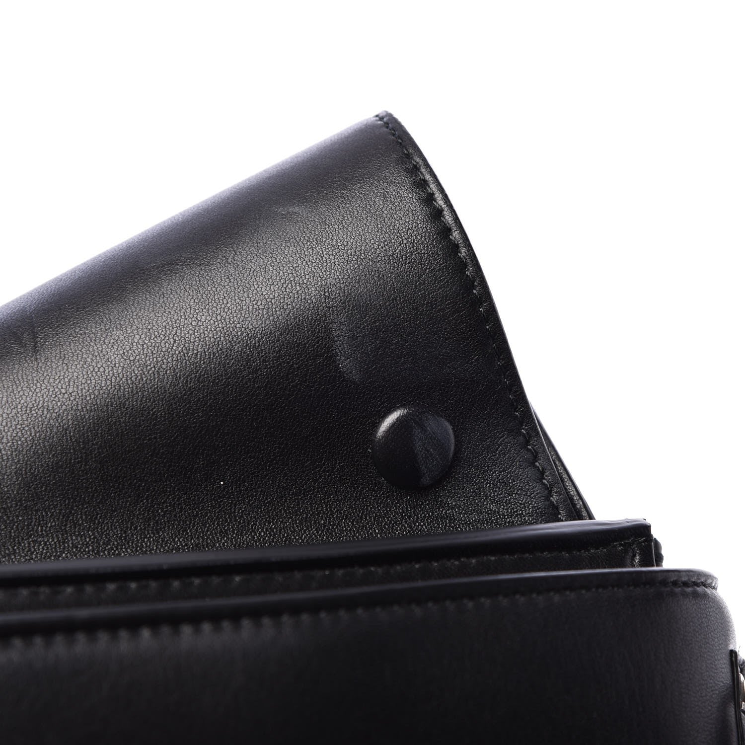 Celine Lambskin Quilted Small Trapeze Black 11 of 11
