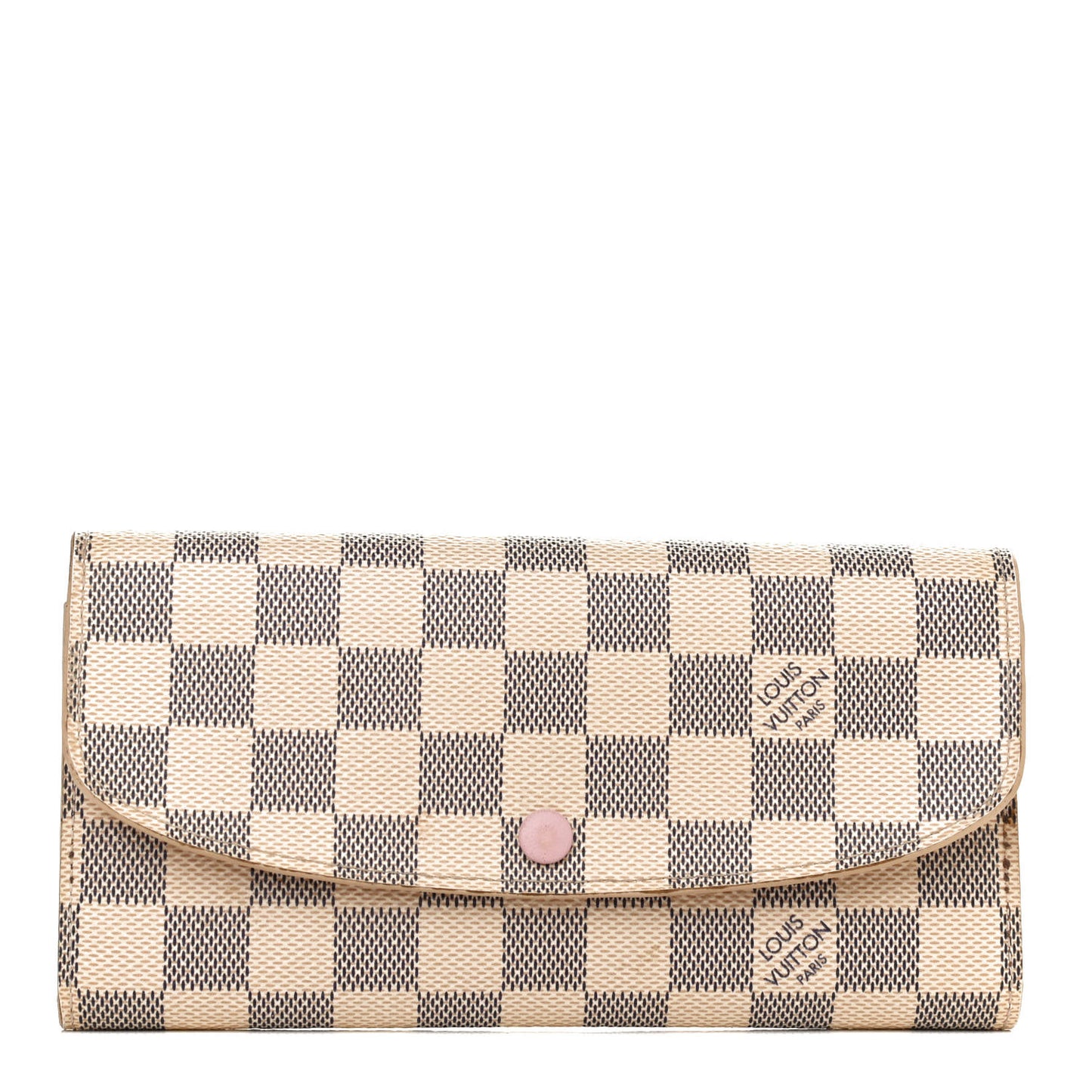 Damier Azur Emilie Wallet Rose Ballerine