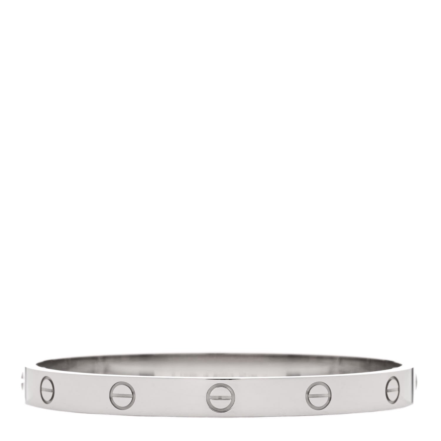 Cartier 18K White Gold LOVE Bracelet 18 2 of 6