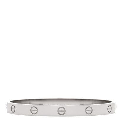 Cartier 18K White Gold LOVE Bracelet 18 2 of 6