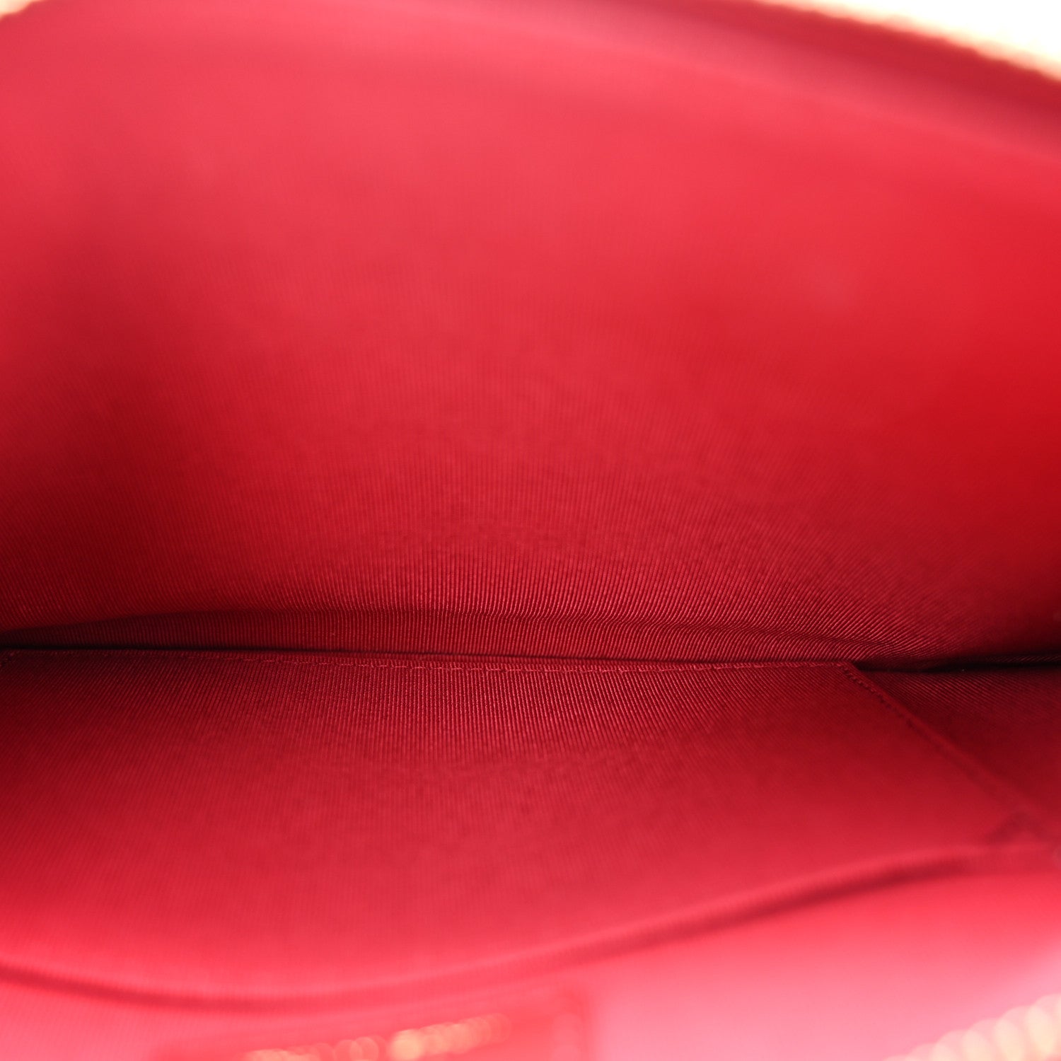 Chanel Aged Calfskin Quilted 2.55 Reissue Chain Wallet Red 5 of 10