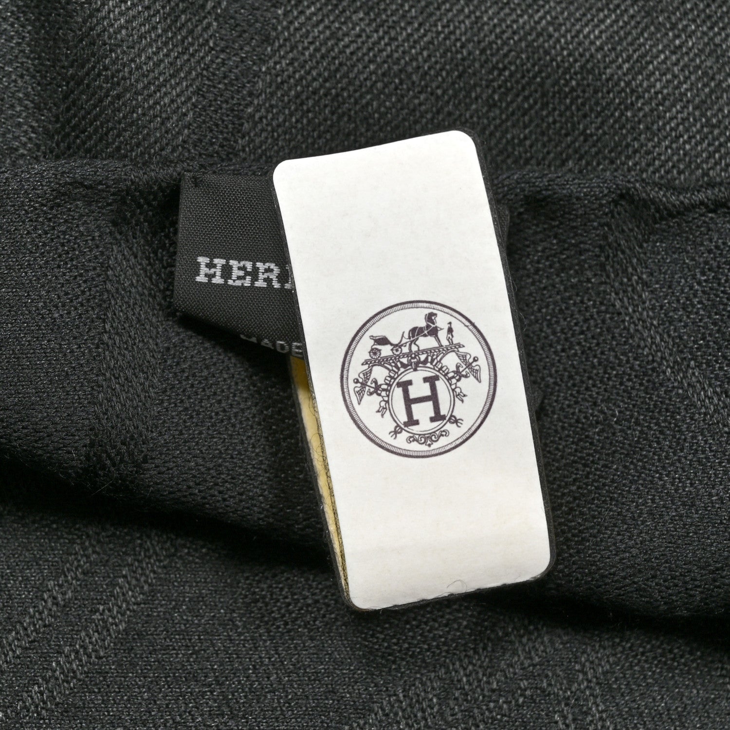 Hermes Cashmere Silk New Libris Confettis D'Ex Libris Stole Black 3 of 4