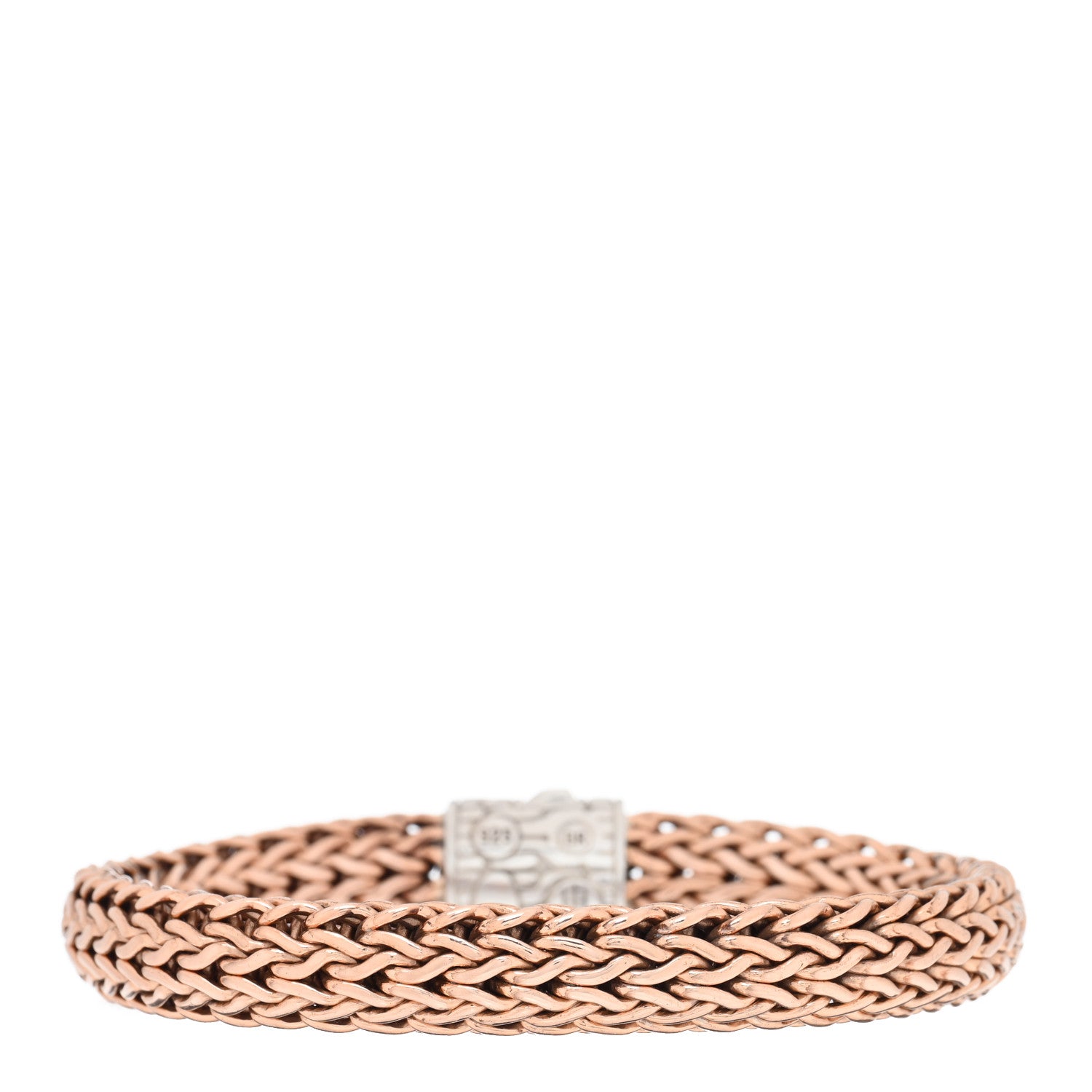 John Hardy Sterling Silver Bronze 10.5mm Classic Chain Bracelet 1 of 3