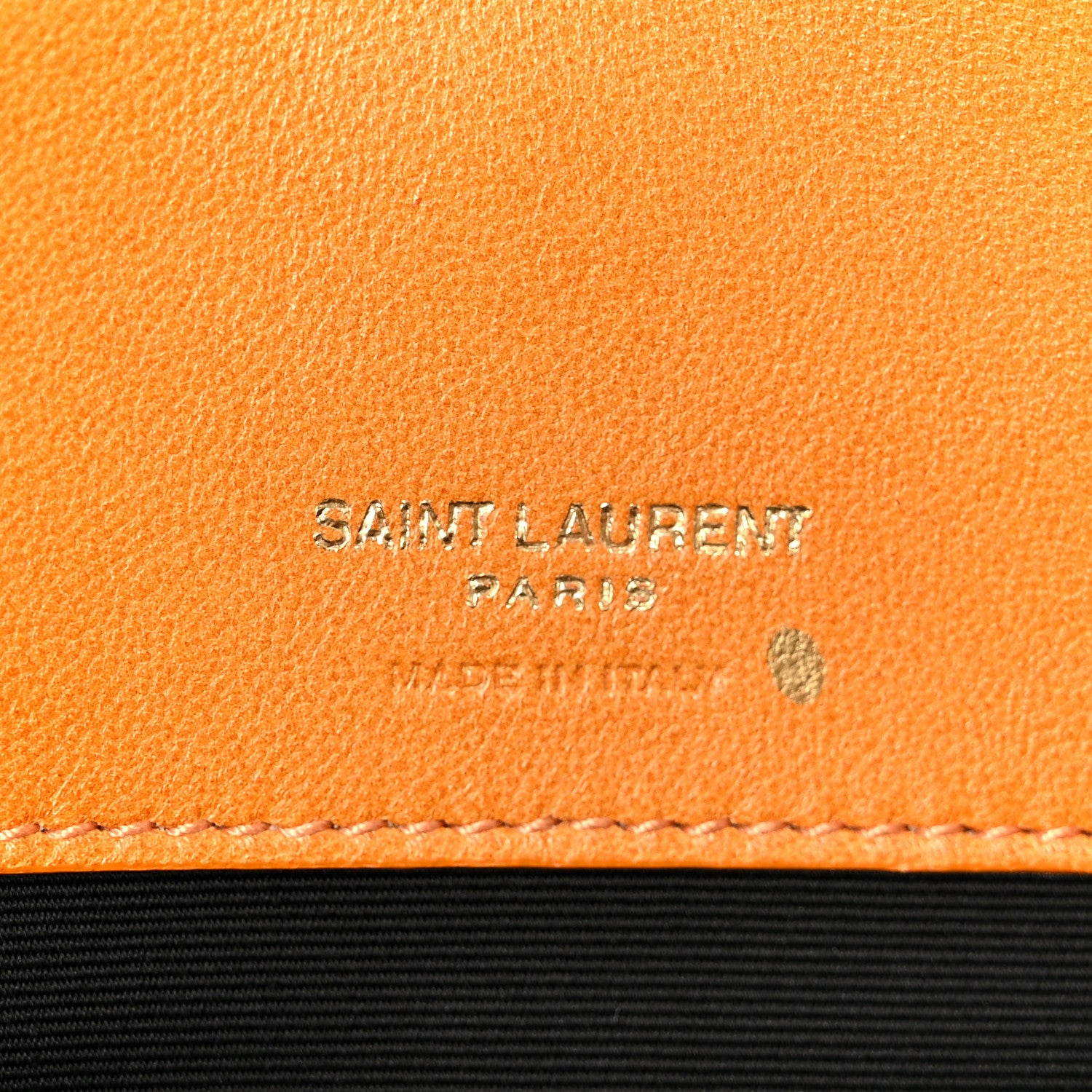 Saint Laurent Lambskin Chevron Quilted Small Loulou Bag Sunflower 7 of 14