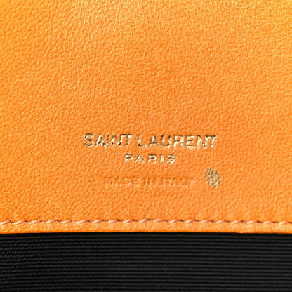 Saint Laurent Lambskin Chevron Quilted Small Loulou Bag Sunflower 7 of 14