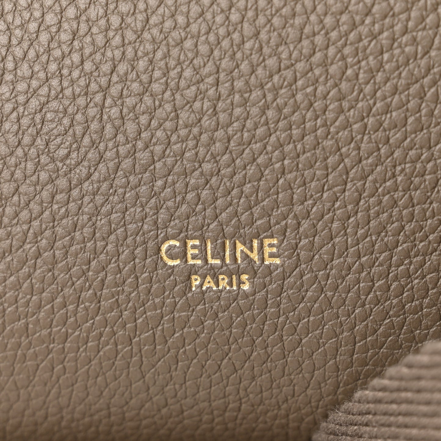 Soft Grained Calfskin Small Sangle Bucket Bag Taupe