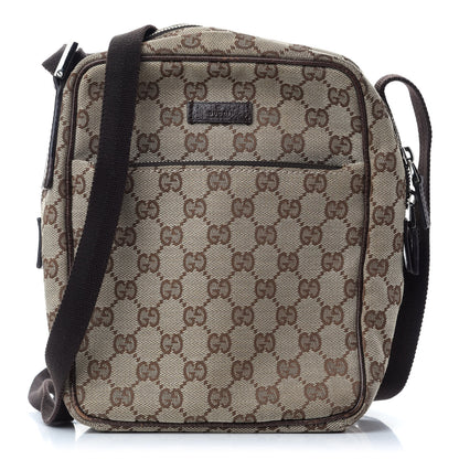 Gucci Monogram GG Small Flight Crossbody Bag Brown 1 of 9