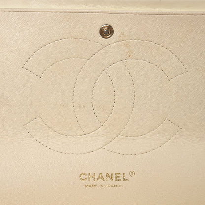 Chanel Lambskin Quilted Jumbo Double Flap Bag White 7 of 11