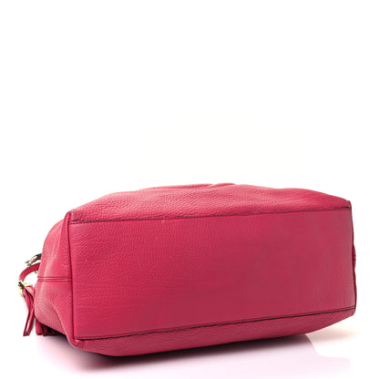 Gucci Pebbled Calfskin Medium Soho Chain Shoulder Bag Pink 3 of 4