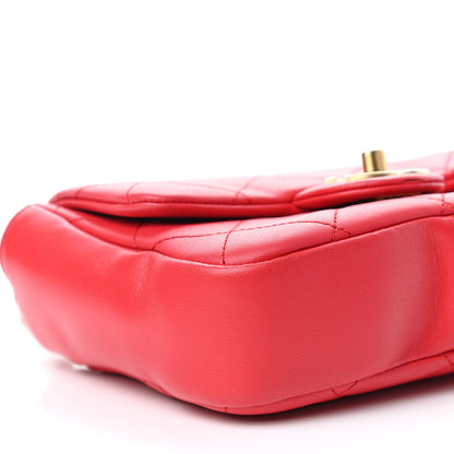Chanel Lambskin Quilted Small Circular Handle Bag Brilliant Rouge 8 of 11