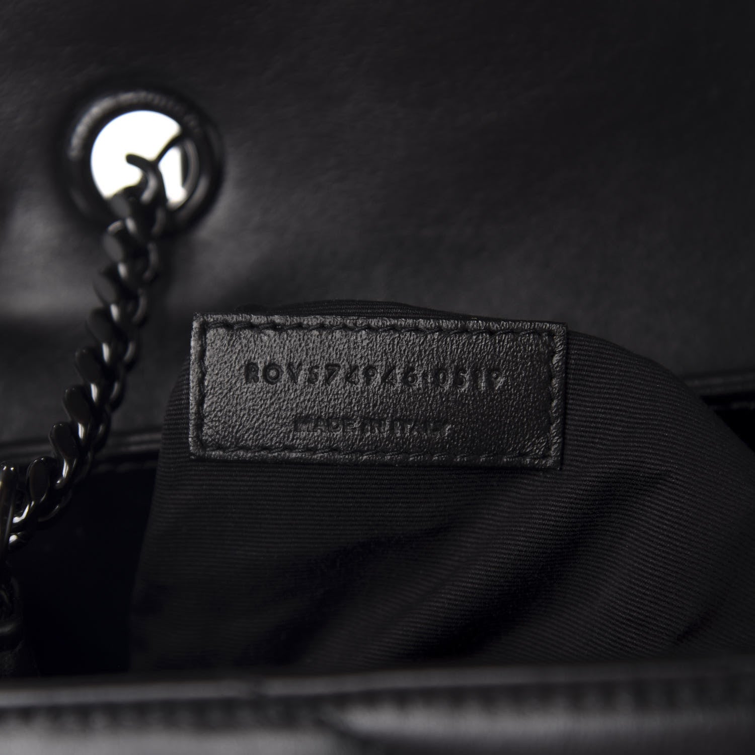 Saint Laurent Calfskin Y Quilted Monogram Medium Loulou Chain Satchel Black 9 of 11