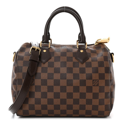 Louis Vuitton Damier Ebene Speedy Bandouliere 25 1 of 10
