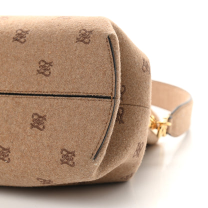 Fendi Flannel Karligraphy Embroidered Medium Fendi First Camel 9 of 9