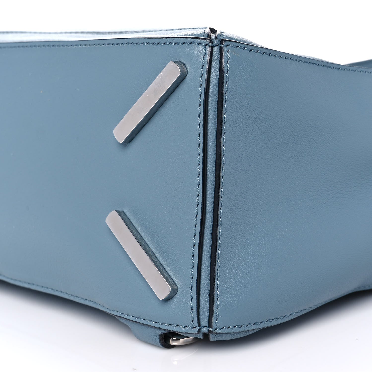 Loewe Calfskin Small Puzzle Bag Stone Blue 8 of 9