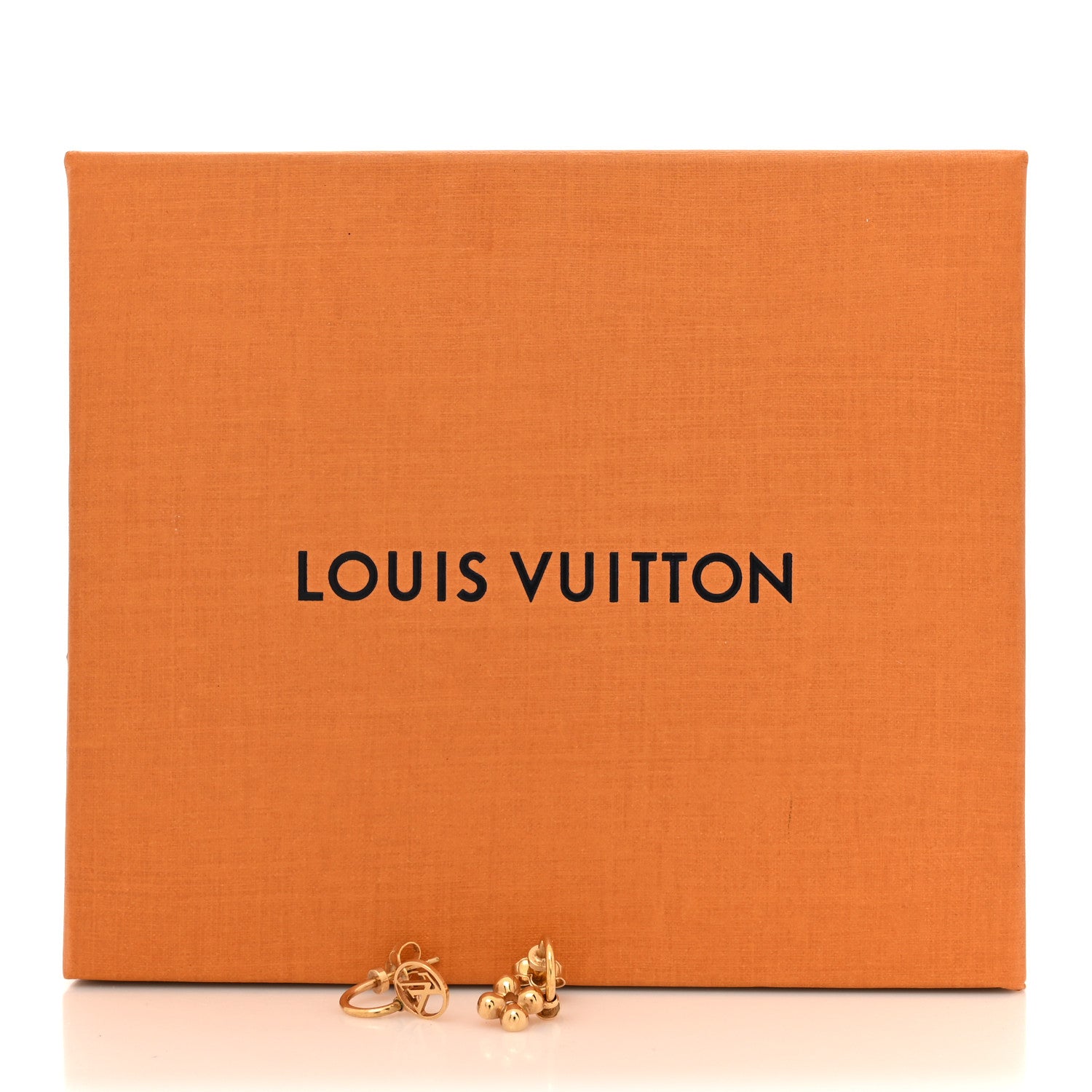 Louis Vuitton Brass Blooming Earrings Gold 6 of 6