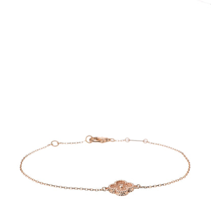Van Cleef & Arpels 18K Rose Gold Sweet Alhambra Bracelet 1 of 3