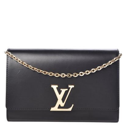 Louis Vuitton Calfskin Chain Louise GM NM Black 1 of 9