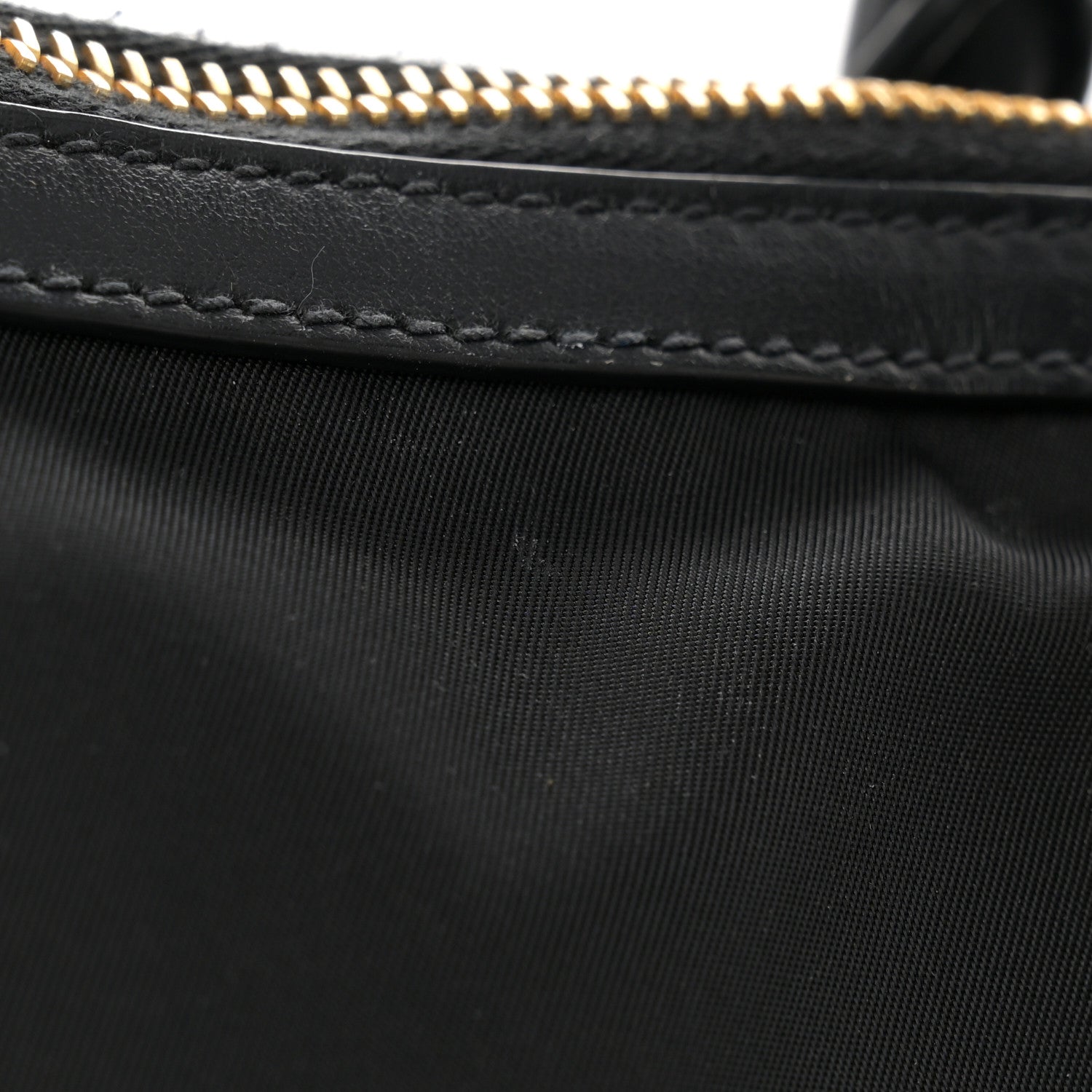 Prada Tessuto Nylon Soft Calfskin Tote Black 12 of 13
