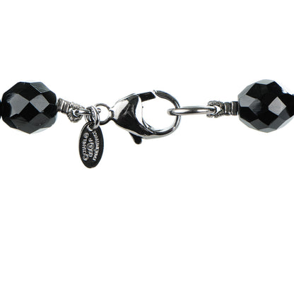 Chanel Ruthenium Pearl Beaded CC Lariat Necklace Black 5 of 5