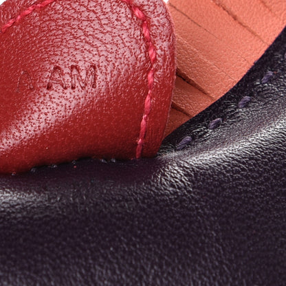 Hermes Milo Lambskin Grigri Rodeo Horse Bag Charm PM Raisin Flamingo Rouge Vif Argile 4 of 5