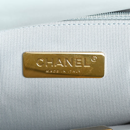 Chanel Lambskin Quilted Medium Chanel 19 Flap Light Blue 6 of 10