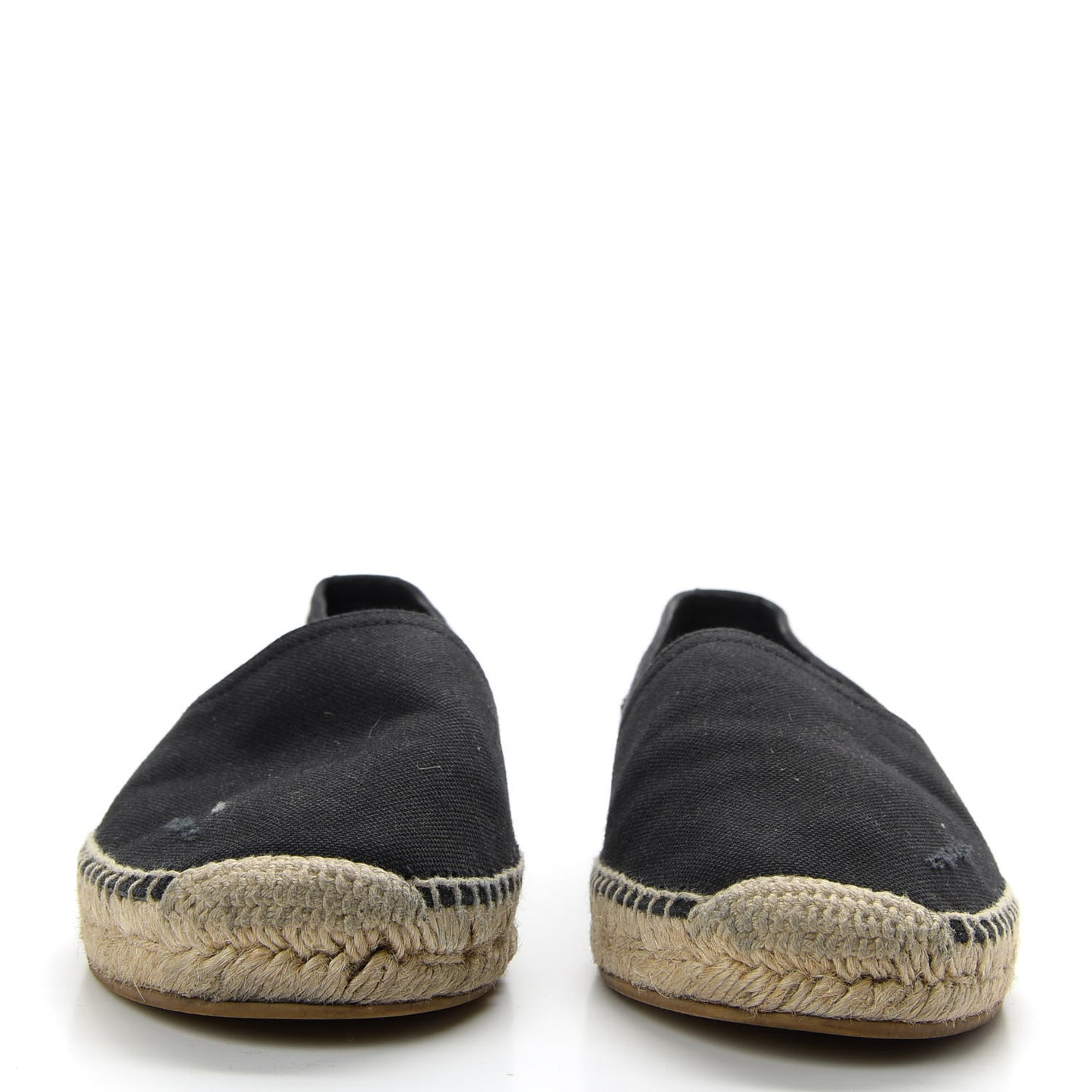 Canvas Nappa Elba Logo Embroidered Espadrilles 39 Black
