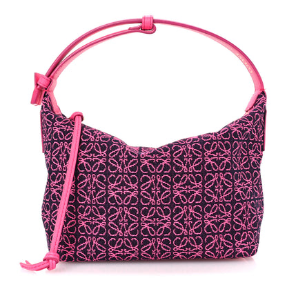 Loewe Jacquard Anagram Calfskin Small Cubi Bag Pink 1 of 11