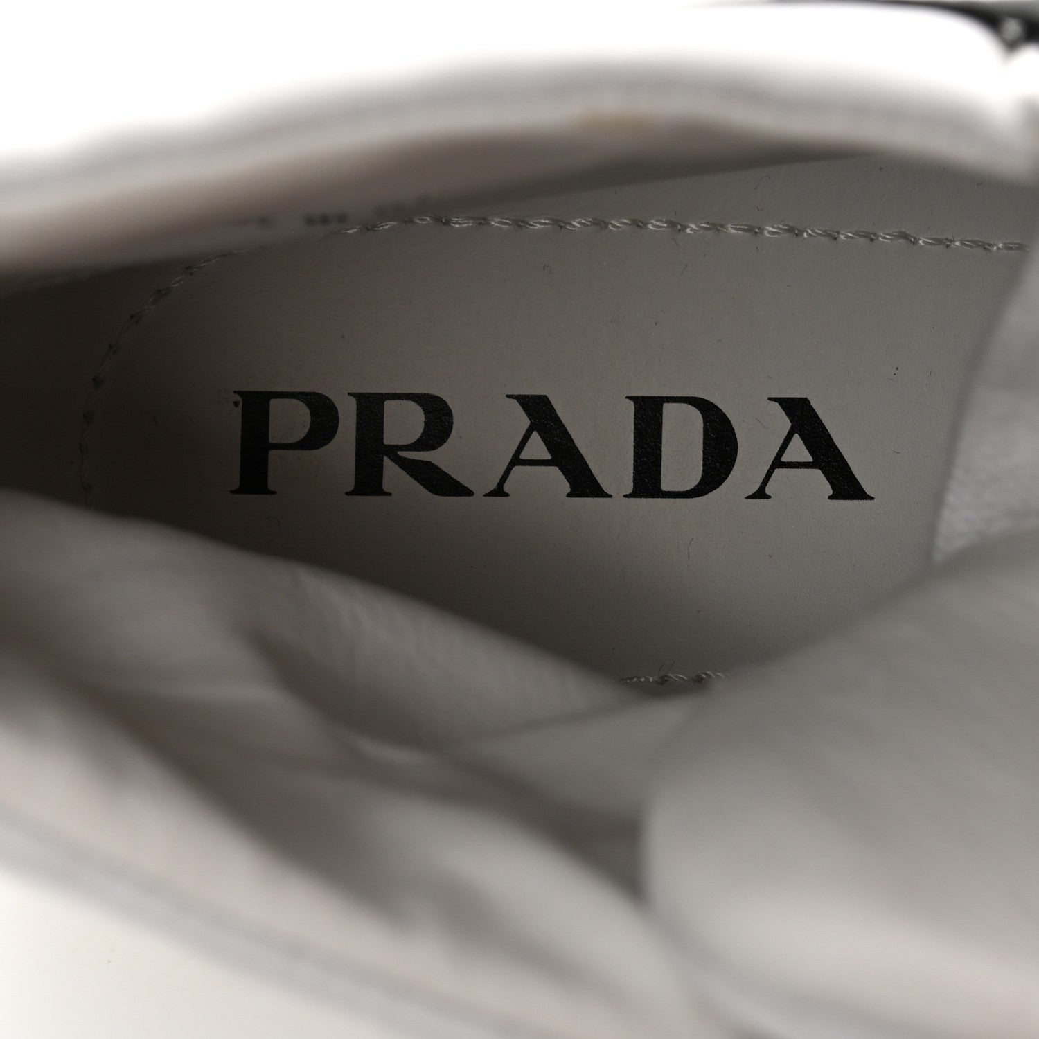 Prada Re-Nylon Gabardine Metal Triangle Logo Wheel Pouch Pocket High Top Sneakers 38.5 White 6 of 9