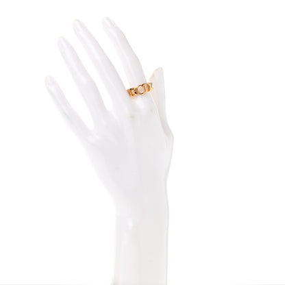 Christian Dior Metal Danseuse Etoile Chain Ring 7 Gold 2 of 5