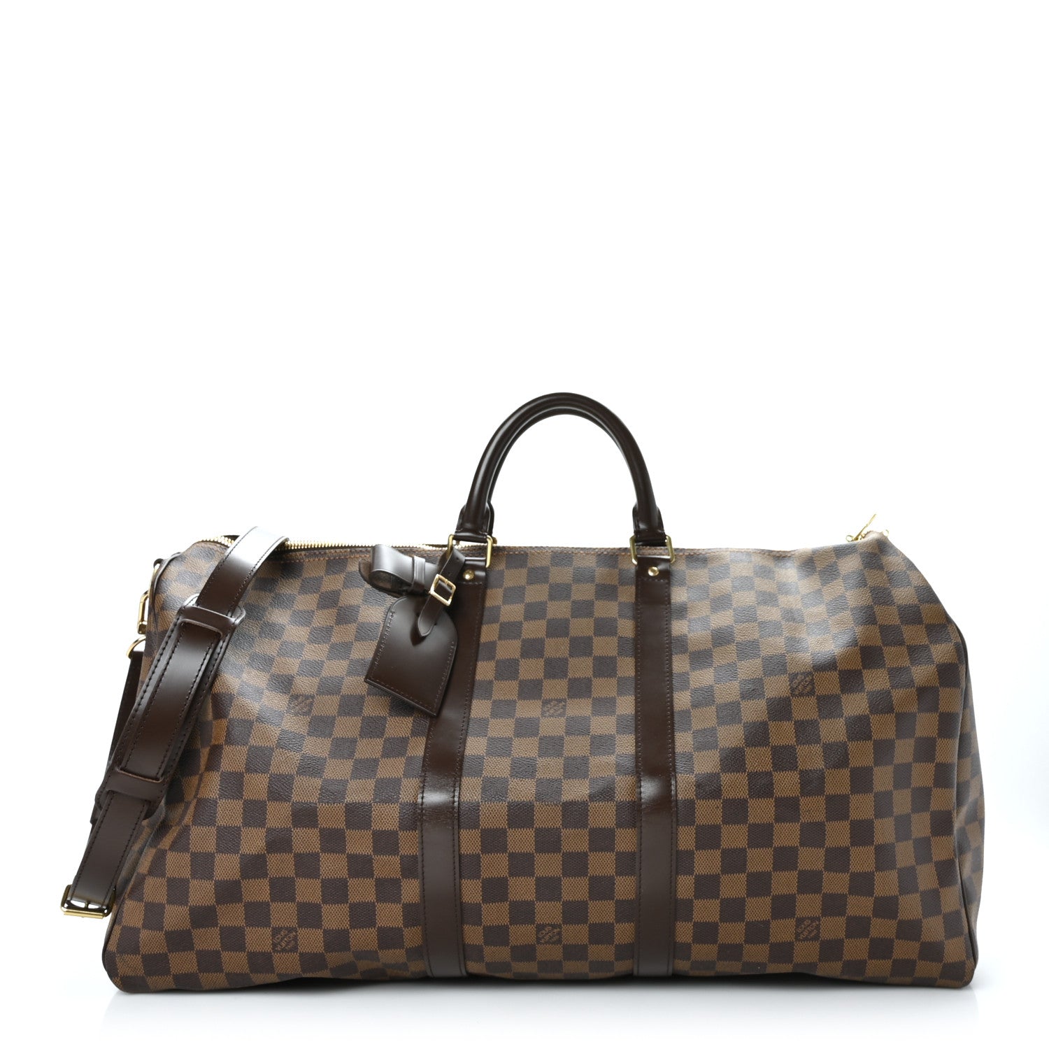 Louis Vuitton Damier Ebene Keepall Bandouliere 55 1 of 10