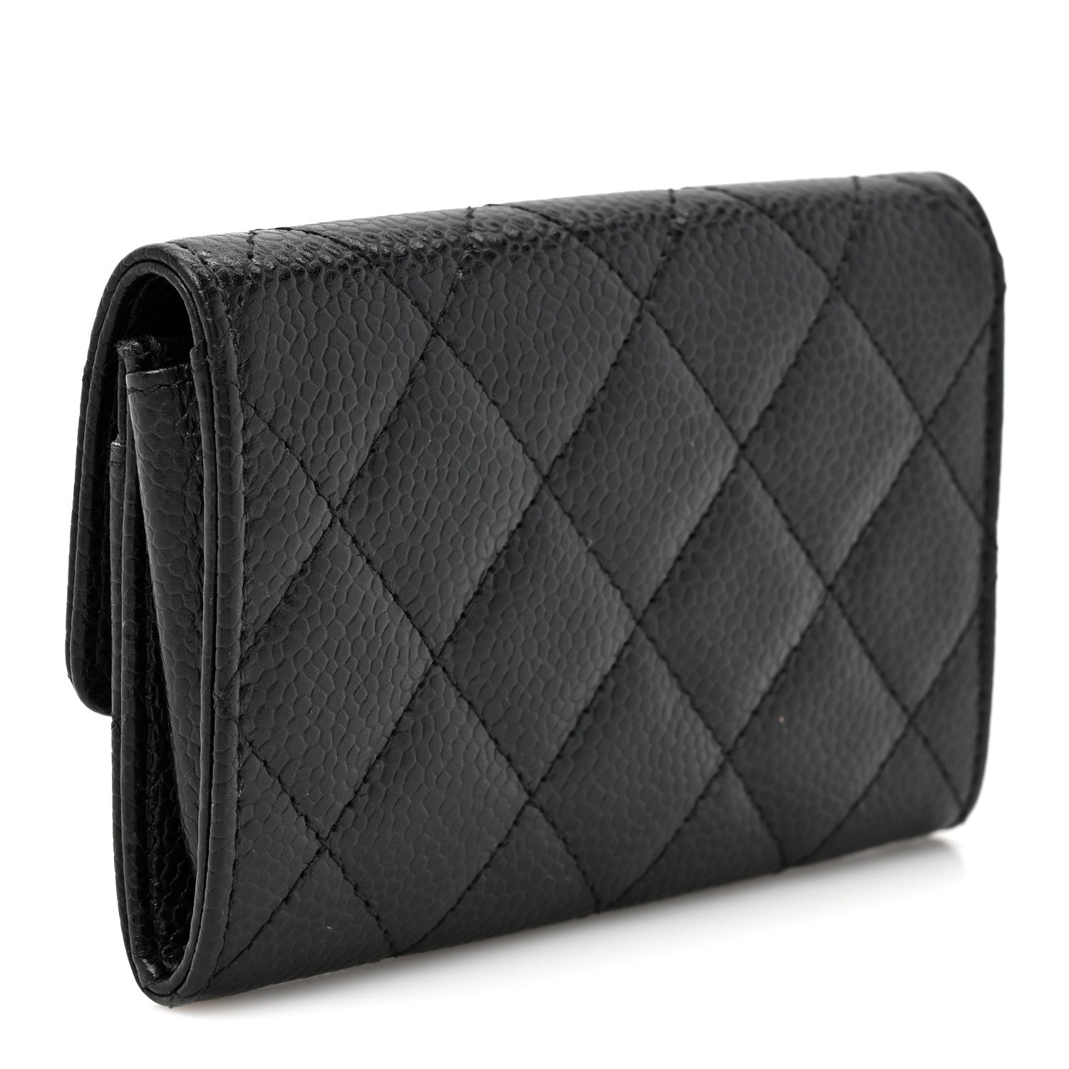 Chanel Caviar Quilted Flap Card Holder Black 3 of 7