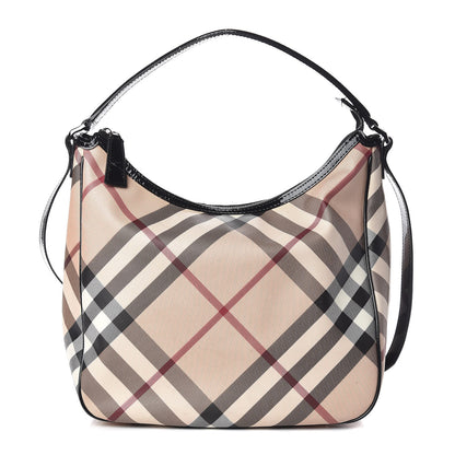 Burberry Nova Check Medium Moore Hobo Black 1 of 21