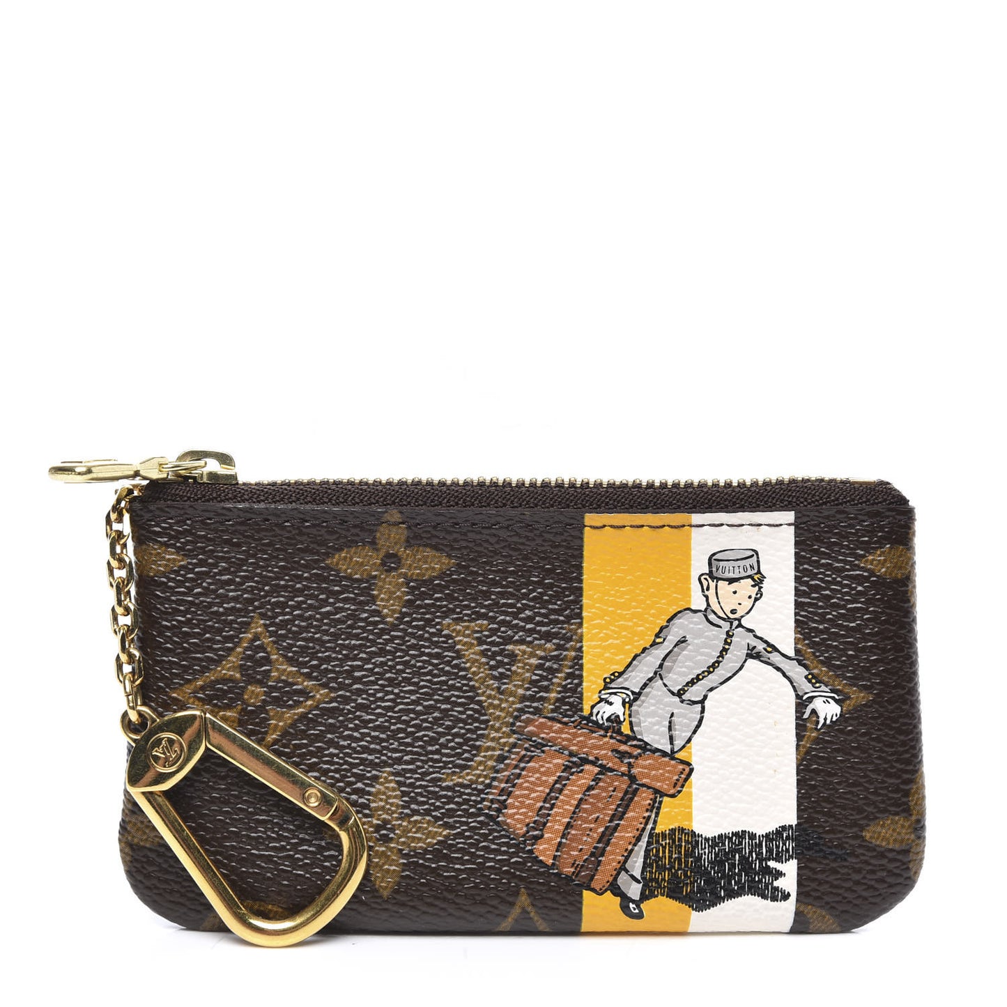 Monogram Groom Key Pouch