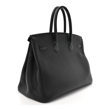 Hermes Taurillon Clemence Birkin 35 Black 3 of 25