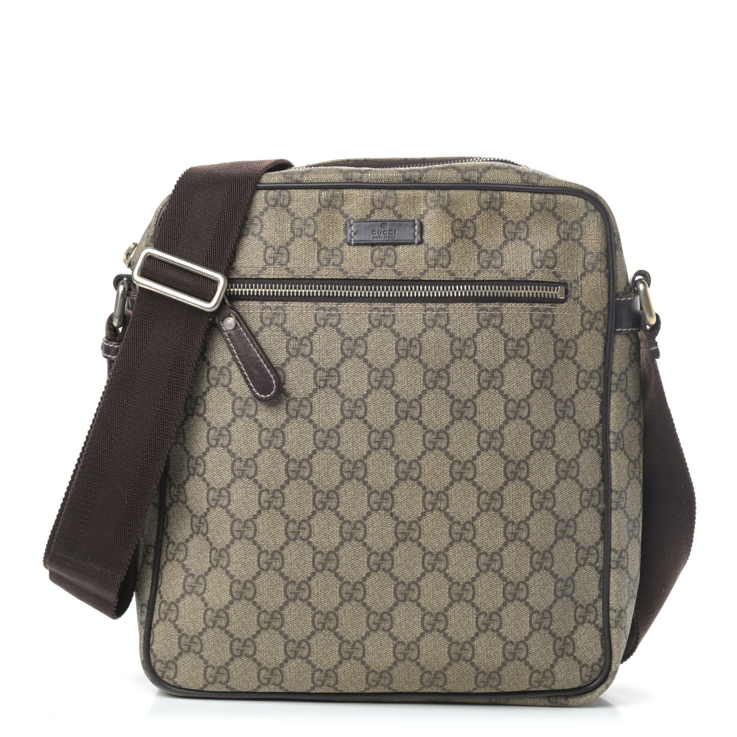 GG Plus Monogram Medium Messenger Bag Dark Brown