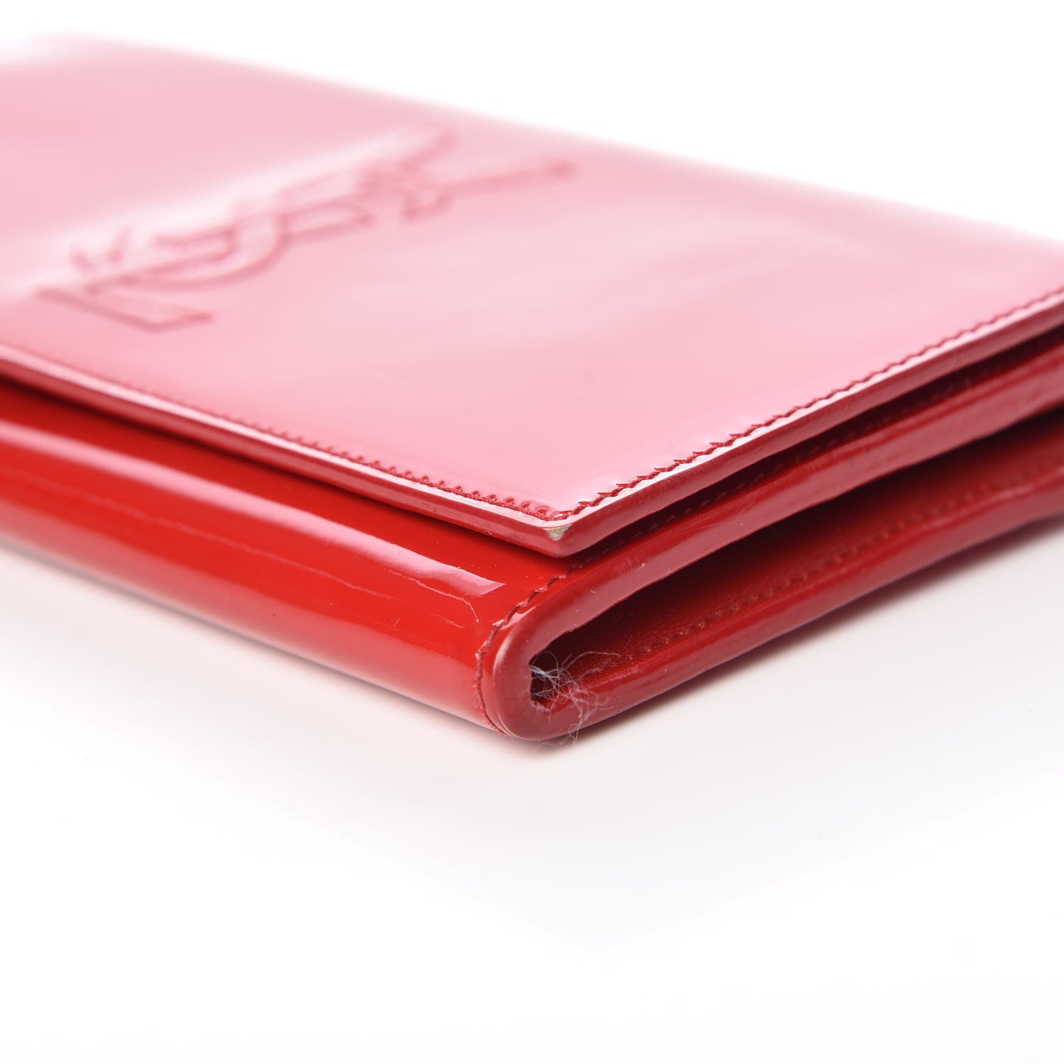 Saint Laurent Patent Belle De Jour Flap Wallet Red 7 of 13