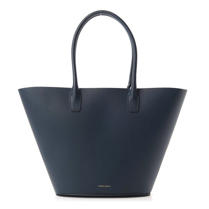 Mansur Gavriel Calfskin Triangle Tote Blu 1 of 9