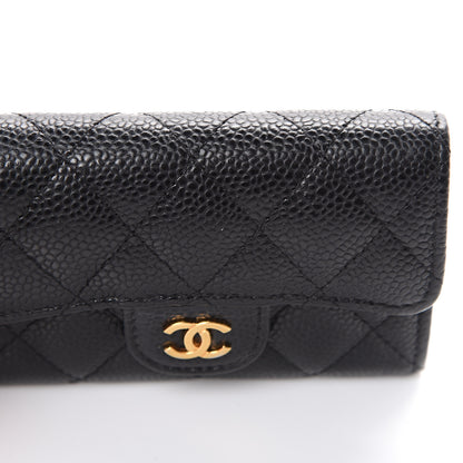 Chanel Caviar Quilted Flap Card Holder Black 11 of 12