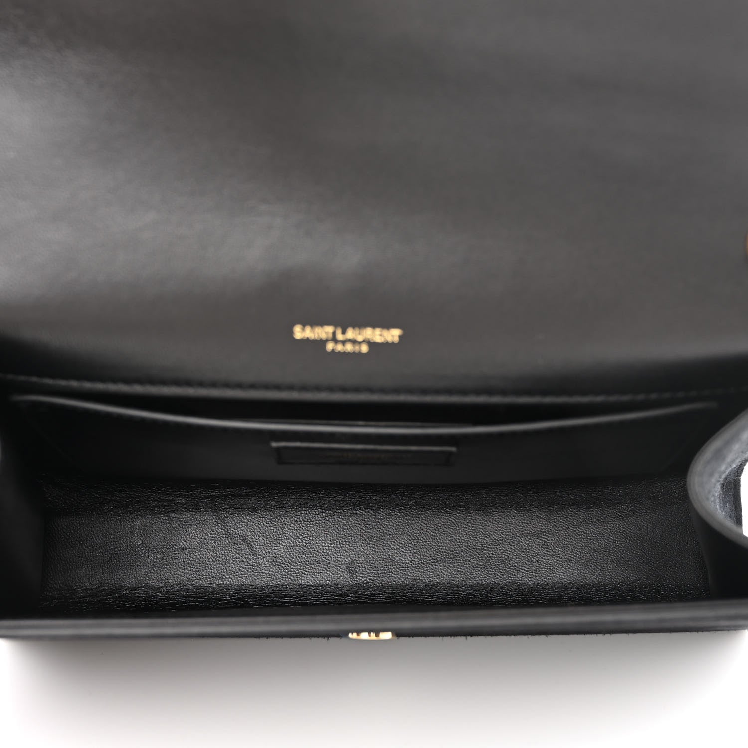 Saint Laurent Suede Studded Medium Classic Monogram Kate Satchel Black 5 of 10