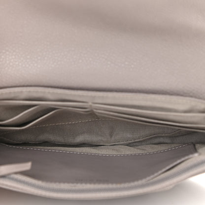 Chanel Caviar Half Moon Wallet On Chain WOC Light Grey 5 of 11