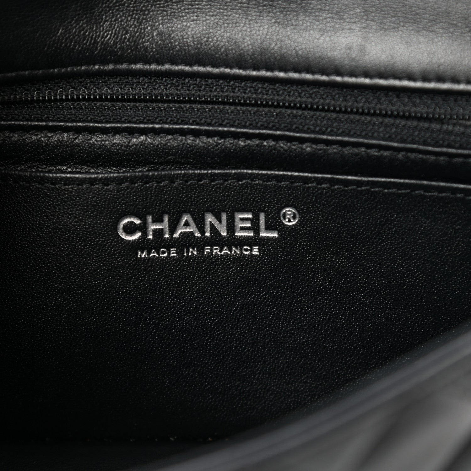 Chanel Lambskin Quilted Mini Rectangular Flap So Black 5 of 10