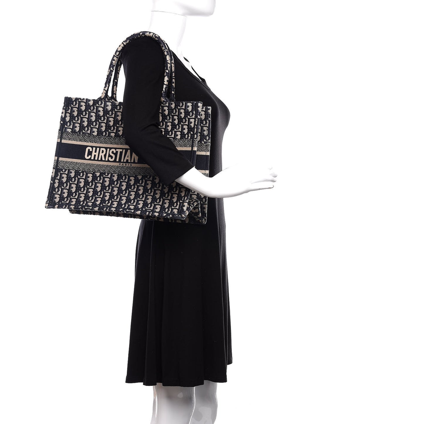 Oblique Medium Book Tote Blue Multicolor