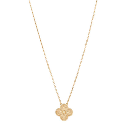 Van Cleef & Arpels 18K Yellow Gold Vintage Alhambra Pendant Necklace 1 of 5